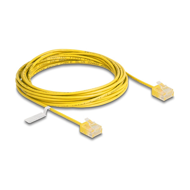 Mrežni kabel DELOCK RJ45 Cat.6 U/UTP Ultra Slim (5m, žuti)