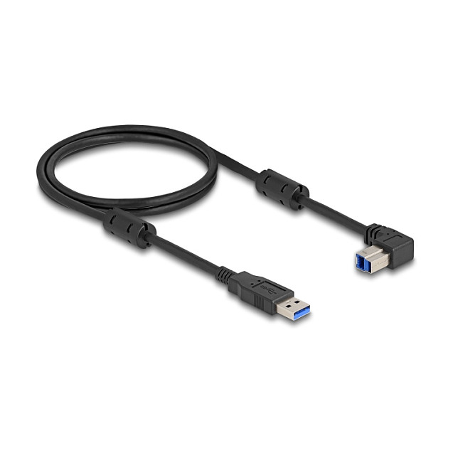 USB Kabel DELOCK 81112 USB-A na USB-B 90° (5 Gbps, 1 m)-0