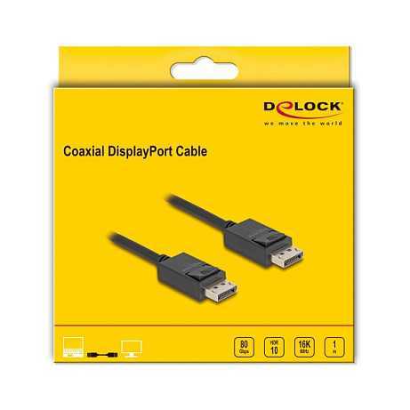 DisplayPort kabel DELOCK 80491 (16K 60 Hz, 80 Gbps, 1 m)-2