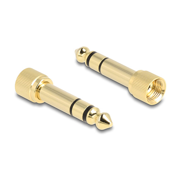 Audio kabel DELOCK 85777 spiralni (3.5mm na 3.5mm kutni, 6.35mm adapter, 75 cm)-2