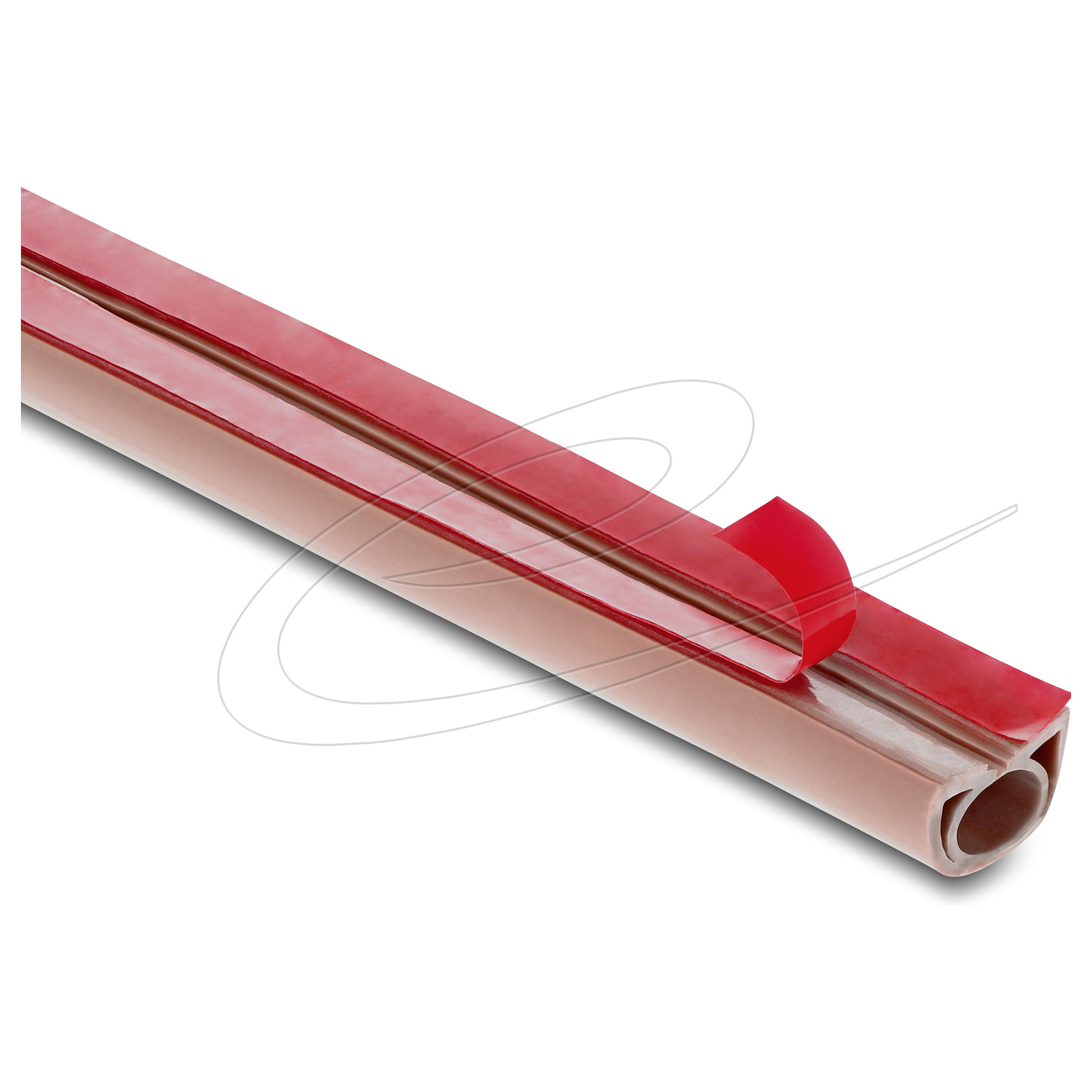 Fleksibilna kanalica za kabele DELOCK 20762 (20 x 10 mm, 2 m, samoljepljiva, smeđa)-1