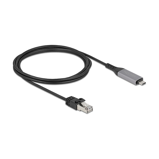 Mrežni adapter DELOCK USB-C na RJ45 Gigabit Ethernet kabel 2m (1000 Mbps)-0