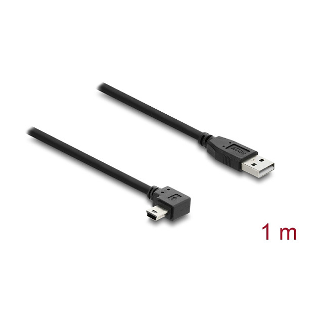 USB kabel DELOCK A na Mini-B pod pravim kutem, 1 m-1
