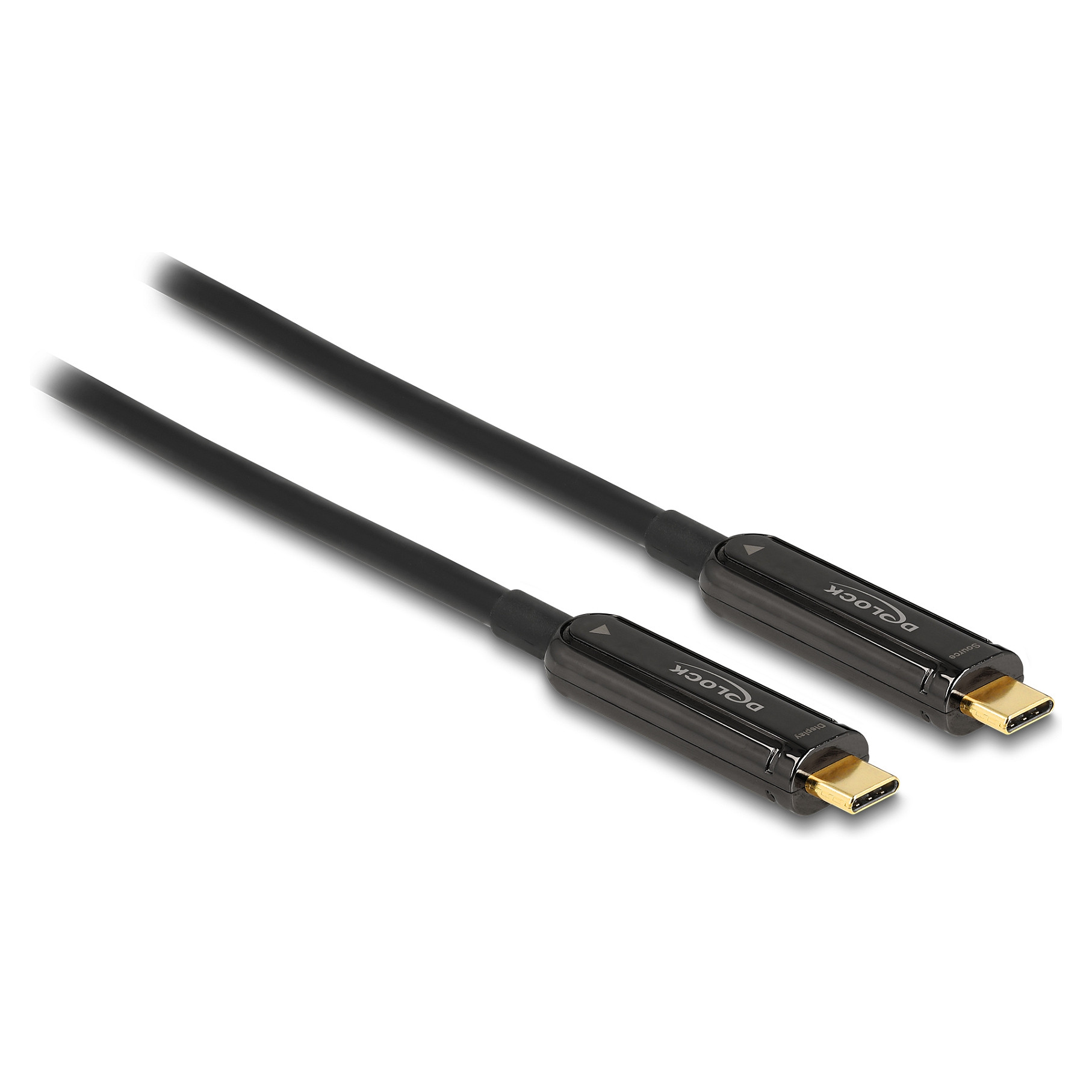 DELOCK Aktivni Optički USB-C Video Kabel 84090 (5m, 4K 60Hz, DP Alt Mode, 60W PD)
