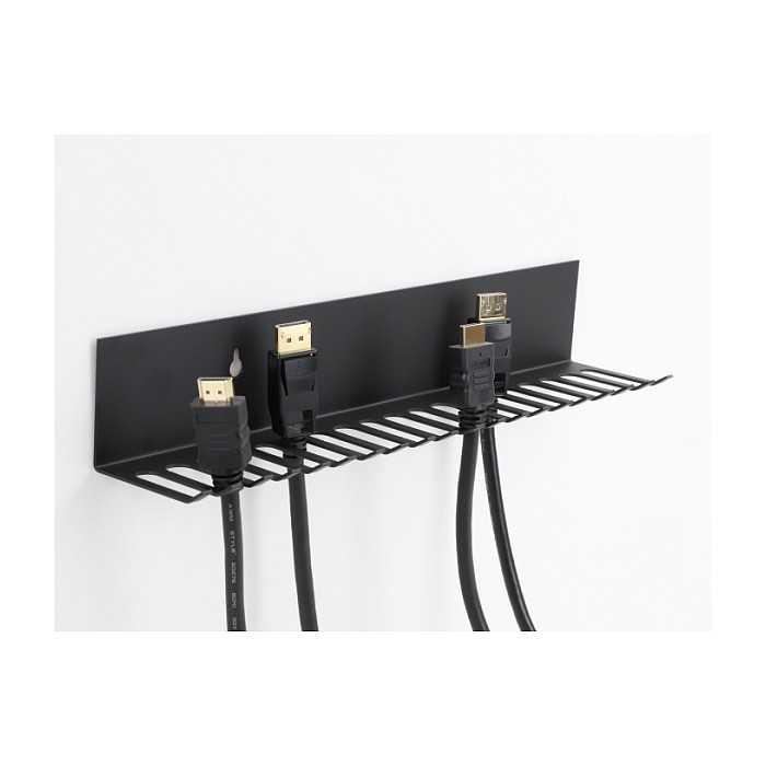 Organizator kabela DELOCK 66729 (318 x 65 mm, za zidnu montažu, crni)-1