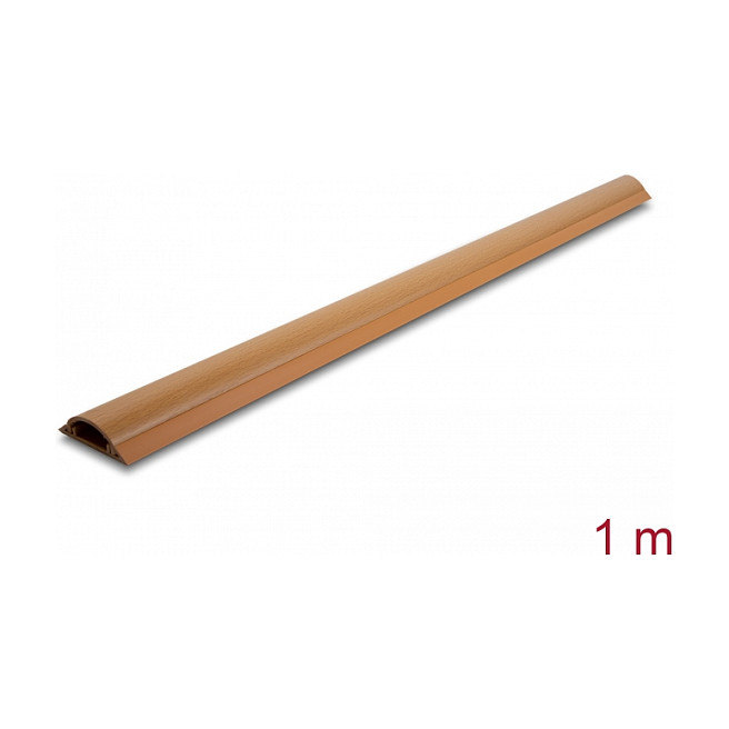 Kanalica za kabele DELOCK samoljepljiva 50 x 13 mm (1 m, drveni dizajn)-0
