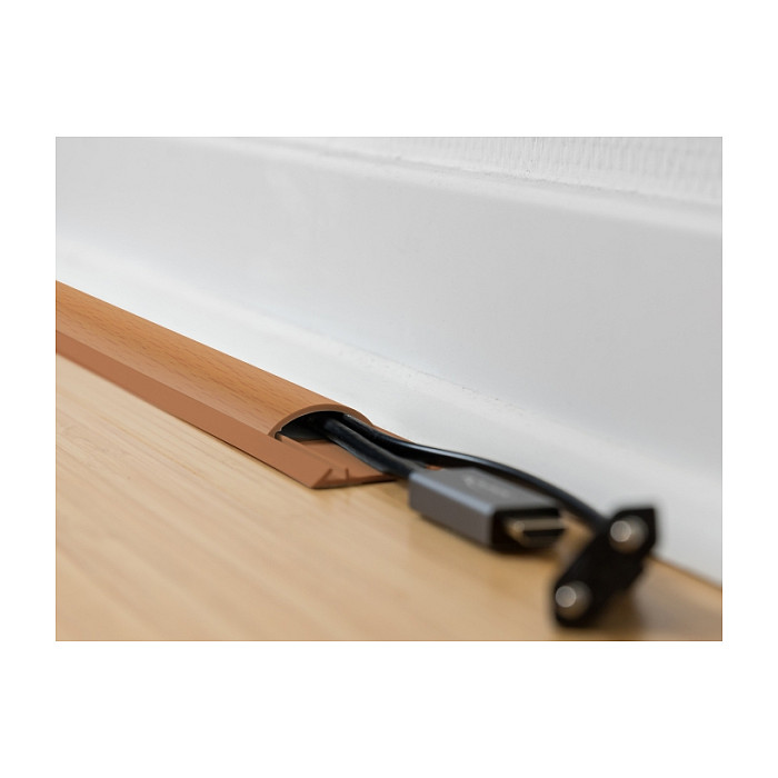 Kanalica za kabele DELOCK samoljepljiva 50 x 13 mm (1 m, drveni dizajn)-2