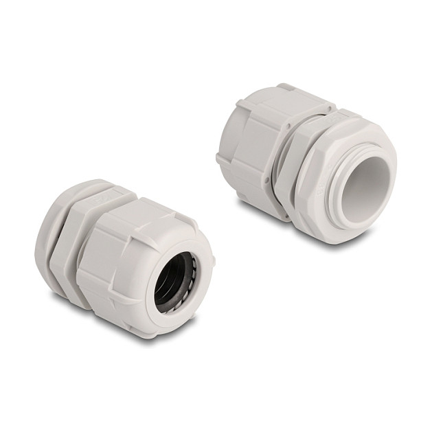 Uvodnica za kabele DELOCK M25 (IP68, 9-17 mm, 10 komada) siva-0
