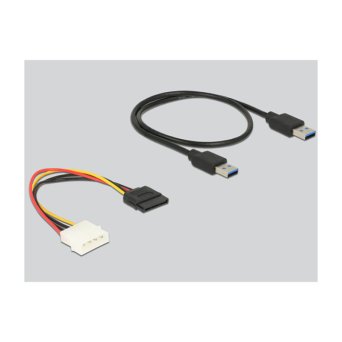 Riser kartica DELOCK PCI Express x1 > x16 (60 cm USB 3.0 kabel, SATA napajanje)-1