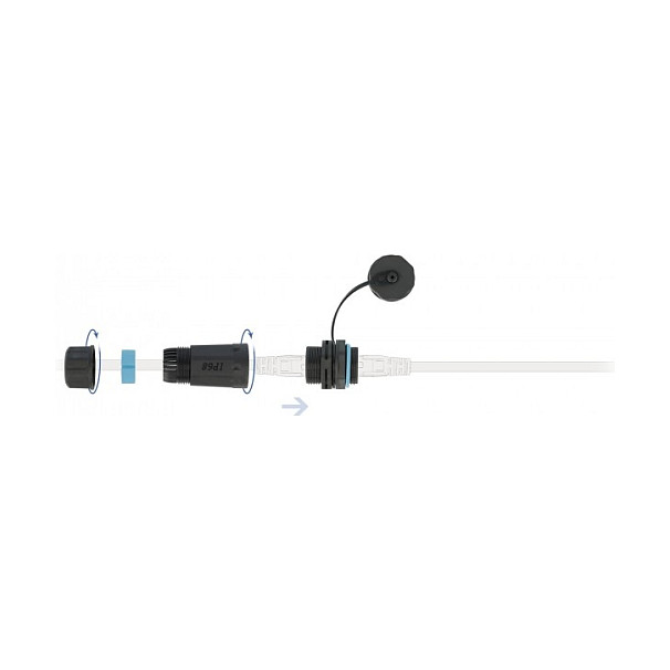 Spojnica za mrežni kabel DELOCK 86701 (RJ45, Cat.6A, vodootporna IP68)-2