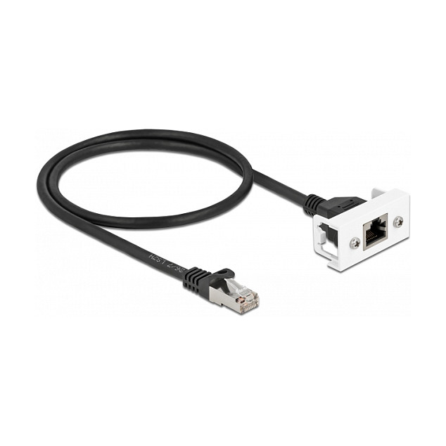 Mrežni produžni kabel DELOCK Easy 45 (S/FTP, Cat.6A, RJ45 M/Ž, 50 cm)