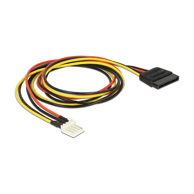 Kabel za napajanje DELOCK SATA 15-pin (Ž) na 4-pin Floppy (M), 60 cm-1