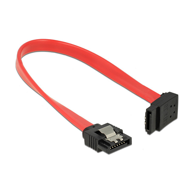 SATA kabel DELOCK 83972 (20 cm, 6 Gb/s, ravni > gornji kutni, crveni)-1