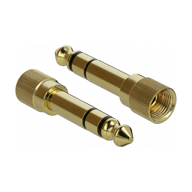 Audio kabel DELOCK 3.5mm stereo jack M/M (3-pinski, s navojem, 0.5 m)-1