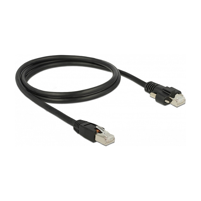 Mrežni kabel DELOCK 85667 GigE Cat.6 S/FTP (RJ45 na RJ45 s vijcima, 1 m)-0