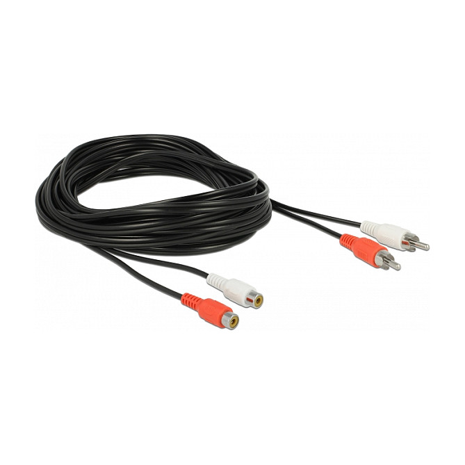 DELOCK RCA (Cinch) produžni kabel 5m (muški na ženski)-0