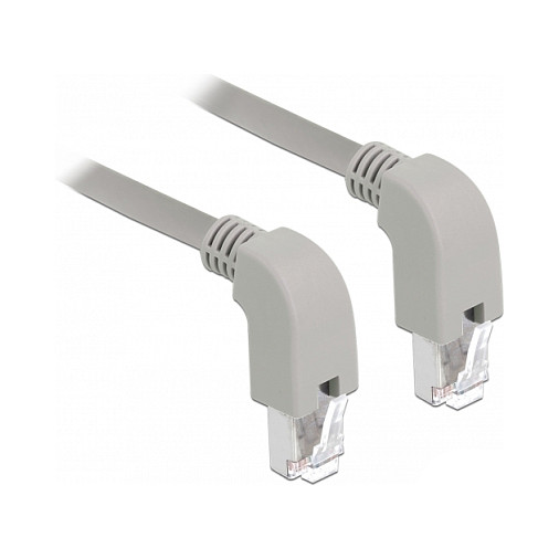 Mrežni kabel DELOCK RJ45 Cat.5e SF/UTP 0.5m (kutni konektori dolje)-0