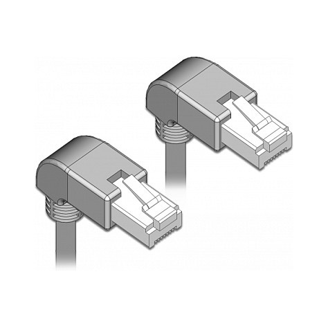 Mrežni kabel DELOCK RJ45 Cat.5e SF/UTP 0.5m (kutni konektori dolje)-2