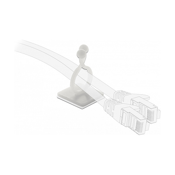 Organizator kabela DELOCK 60175, samoljepljivi, unutarnji Ø 13.8 mm, 10 komada-2