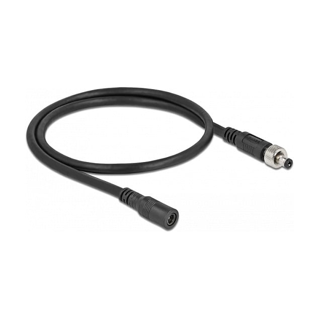 Delock DC produžni kabel 5.5 x 2.1 mm (M na Ž, 1m, 18V/5A, na navoj)