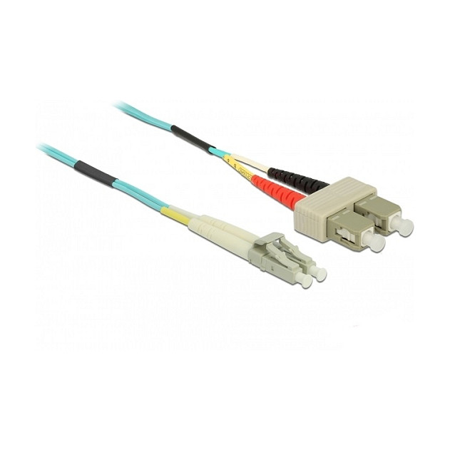 Optički kabel DELOCK LC/SC Duplex Multimode OM3 0.5m (50/125 µm, LSZH)-0