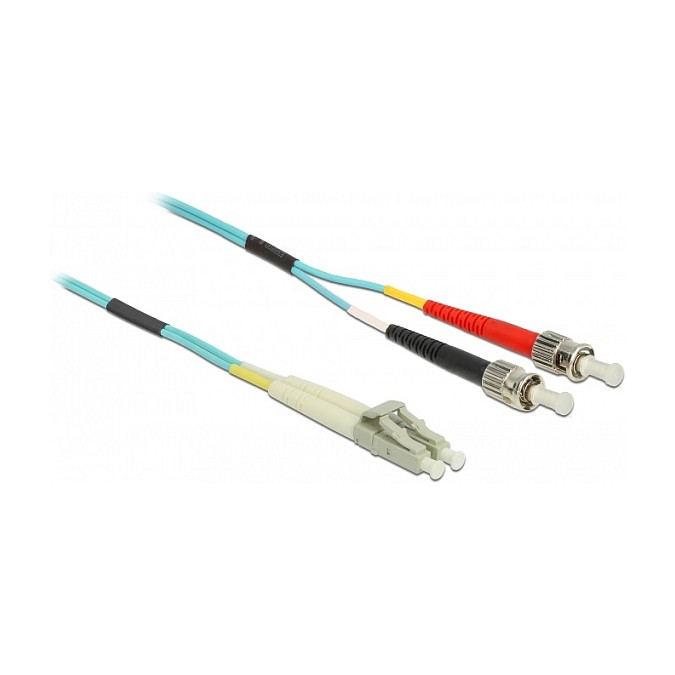 Optički kabel DELOCK LC/APC na ST/PC (Multimode OM3, Duplex, 0.5m)-0