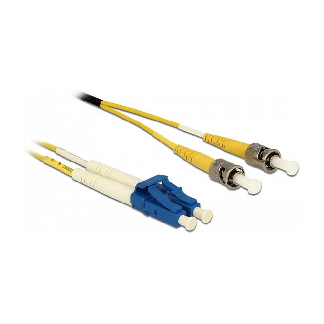 Svjetlovodni kabel DELOCK LC/APC > ST/PC (Singlemode OS2, 0.5m, LSZH)
