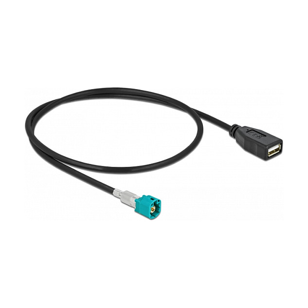 Kabel DELOCK HSD Z (M) na USB 2.0 A (Ž) 0.5m Premium za vozila-1