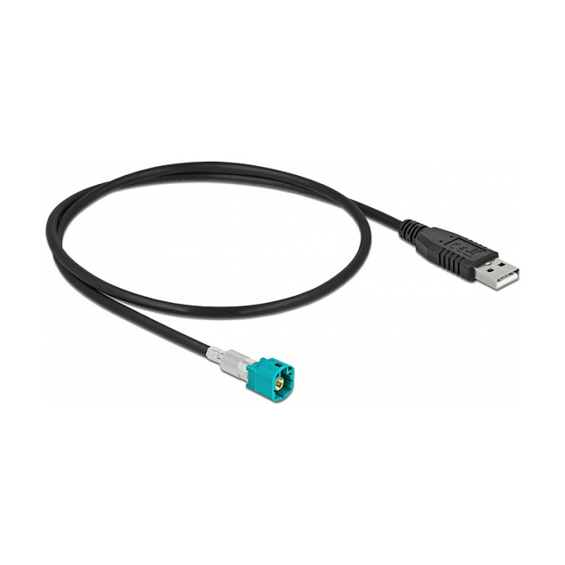Kabel DELOCK HSD Z na USB 2.0 Tip-A (muški/muški, 0.5 m, 100 Ohm)-1