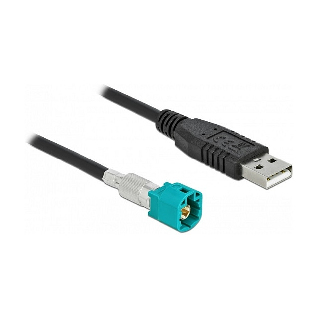 HSD kabel DELOCK HSD Z na USB 2.0 A muški 1 m (Automotive, 100 Ohm)-0