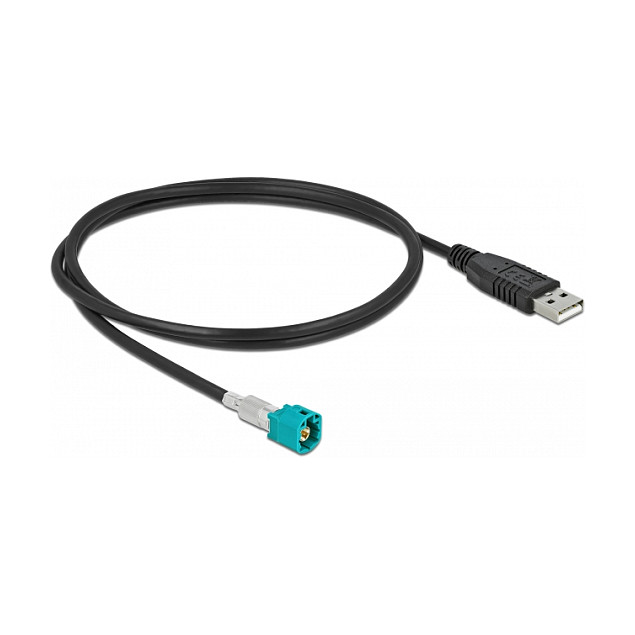 HSD kabel DELOCK HSD Z na USB 2.0 A muški 1 m (Automotive, 100 Ohm)-1