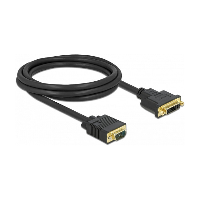 Kabel adapter DELOCK DVI 24+5 (ž) na VGA (m) 2m (1920x1200)-0