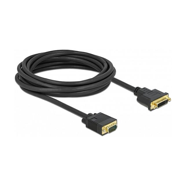 DVI na VGA kabel DELOCK 86759 DVI-I 24+5 (Ž) na VGA (M), 5 m