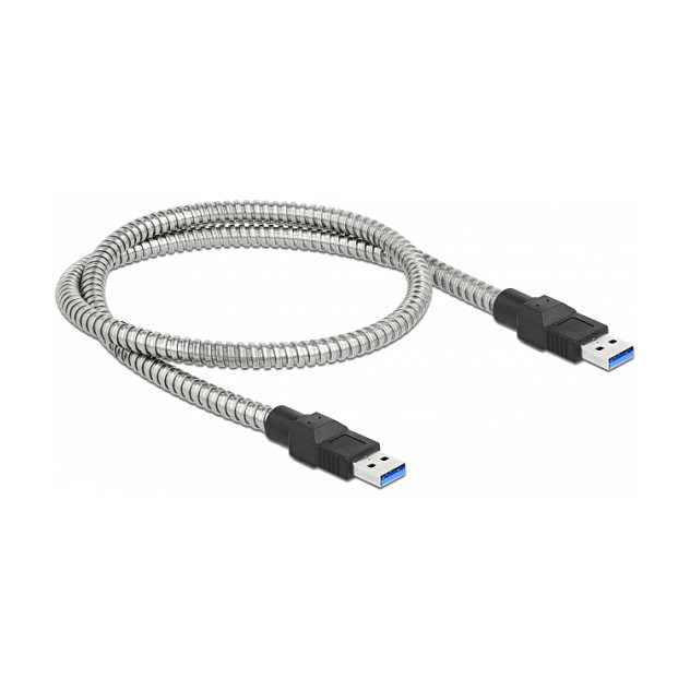 USB kabel DELOCK USB-A na USB-A 5 Gbps (metalno kućište, 0.5 m)-0