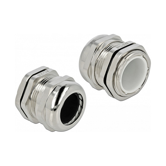 Uvodnica za kabel DELOCK PG25 Metalna (IP68, za kabele 16-21 mm)-1