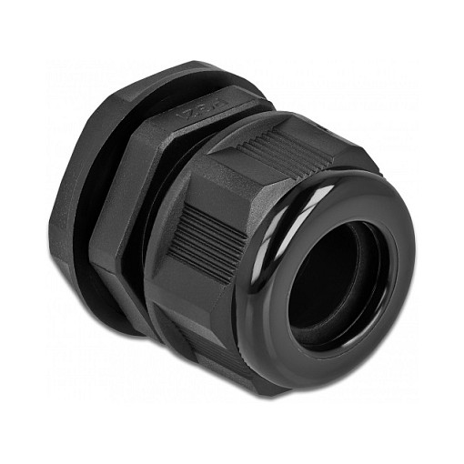Uvodnica za kabel DELOCK PG21 (IP68, za okrugli kabel 13-18 mm, crna, 2 kom)