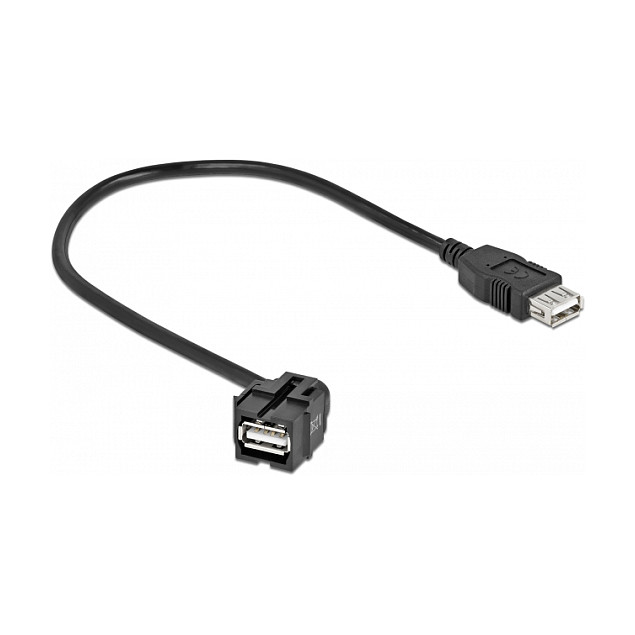 Keystone Modul DELOCK 86870 (USB-A 2.0 Ž na USB-A 2.0 Ž, s kabelom 25 cm)-0