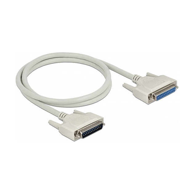 Serijski kabel DELOCK D-Sub 25-pinski (M/Ž) 1m-0