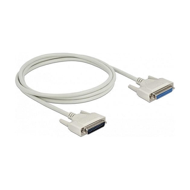 Serijski kabel DELOCK D-Sub 25 M/Ž (25-pinski, 11 veza, 2 m)
