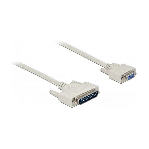 Serijski kabel DELOCK D-Sub 25-pinski (M) na D-Sub 9-pinski (Ž), 1 m