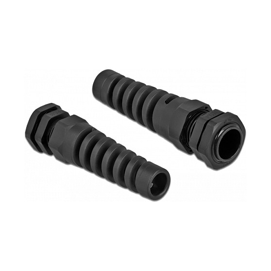 Uvodnica za kabel DELOCK PG11 (IP68, za kabel 5-10 mm, s rasterećenjem natezanja) crna-1