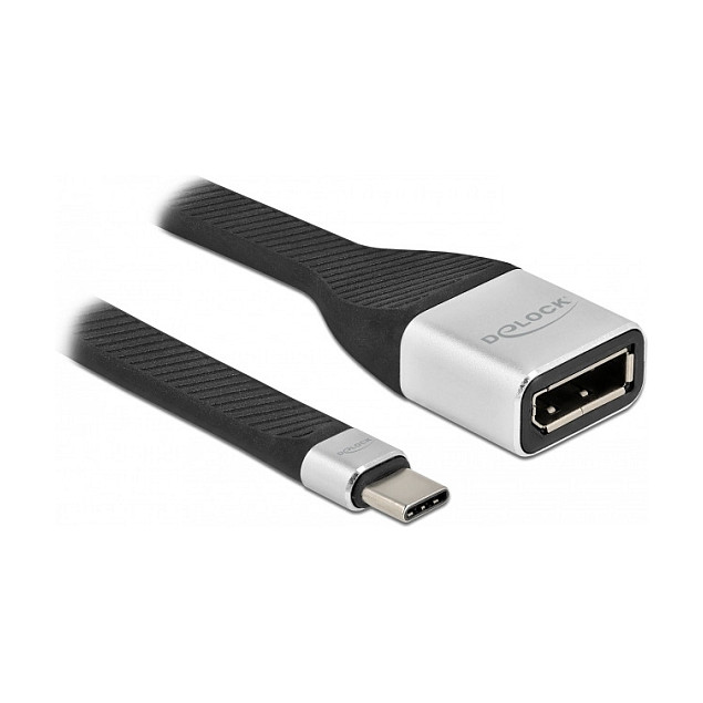 Delock FPC plosnati kabel USB-C na DisplayPort 4K 60Hz 14cm (DP Alt Mode)-1