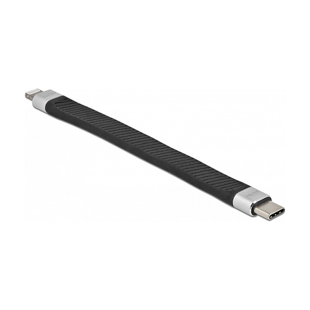 Delock FPC plosnati kabel USB-C na Lightning 13 cm (MFi certificiran, USB PD 3.0)