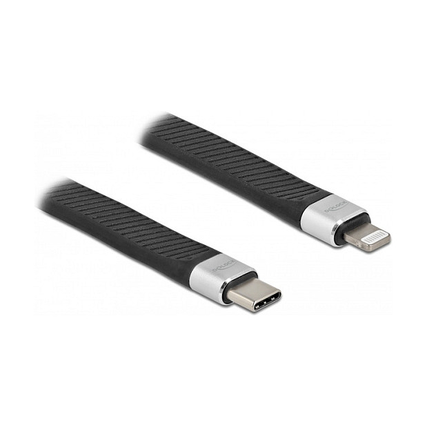 Delock FPC plosnati kabel USB-C na Lightning 13 cm (MFi certificiran, USB PD 3.0)-1