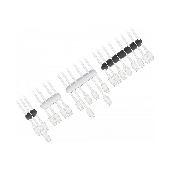 Set samoljepljivih držača kabela DELOCK 18402 (4 komada, crni i bijeli)-2