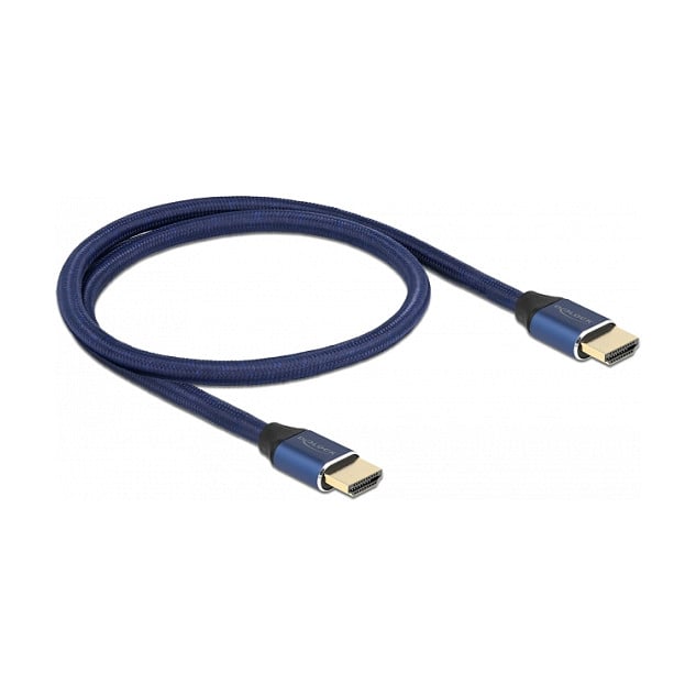 HDMI kabel DELOCK Ultra High Speed Certified (8K 60Hz, 48 Gbps, 0.5m) plavi