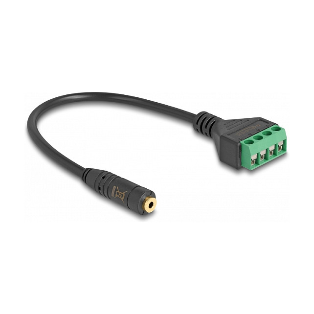 Adapter kabel DELOCK 2.5mm 4-pinski ženski na 4-pinski terminalni blok 20 cm (66294)-1