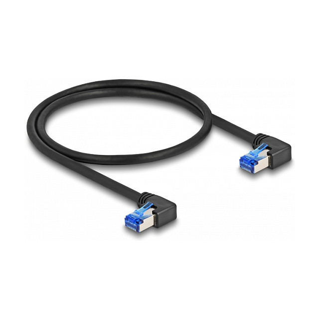 Mrežni kabel DELOCK Cat.6A S/FTP pod kutom 3m crni (80216)-1