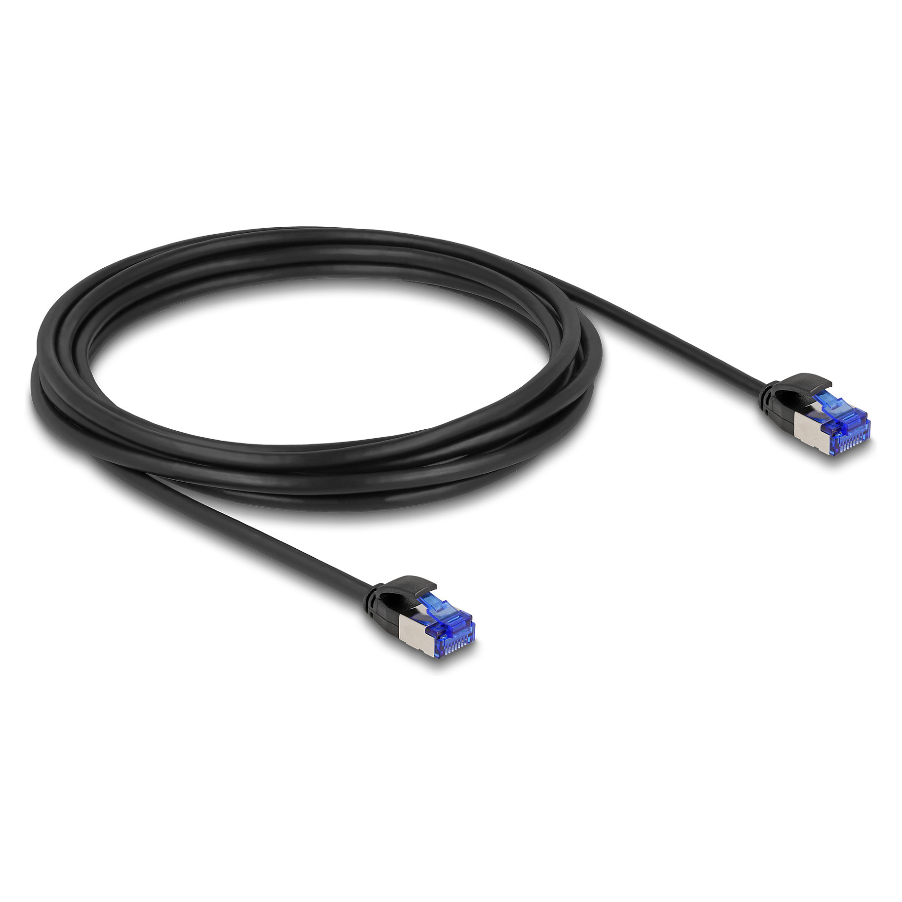 Mrežni kabel DELOCK RJ45 Cat.6A S/FTP Slim 3m crni-1