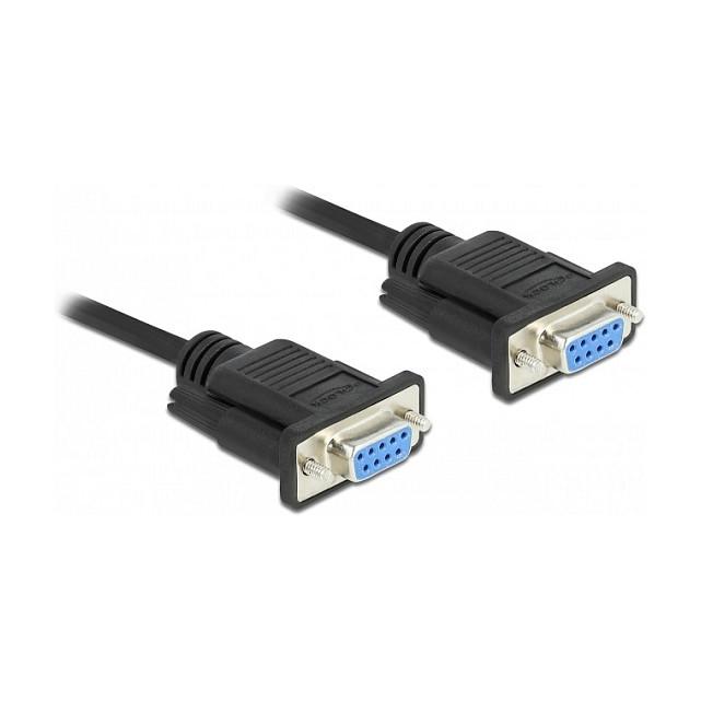 Serijski kabel DELOCK Null Modem RS-232 (87783), D-Sub9 Ž/Ž, 10 m